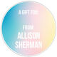 Gradient Round Gift Stickers Image 2 of 2
